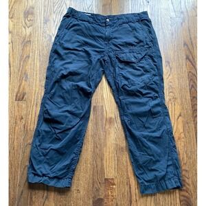 Vintage Polo Ralph Lauren Pants Mens 36x30 Black Parachute Cargo Military Cotton